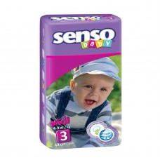 Senso Baby подгузники   midi (4-9 кг), 44 шт