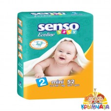 Senso Baby Ecoline mini ( 3-6 кг), 52 шт (Беларусь)