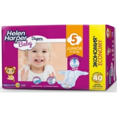 Helen Harper Детские подгузники Baby размер 5. Junior (11-25 кг) 40 шт